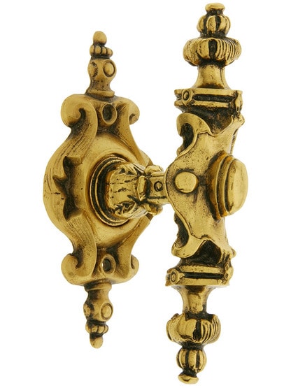 Pembridge Cabinet Knob With Pembridge Back Plate in Satin 24k Gold.